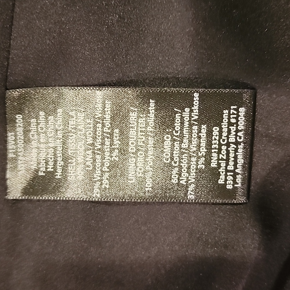 NWT Rachel Zoe Doube Breasted Tuxedo Vest Size 6 - Picture 14 of 14